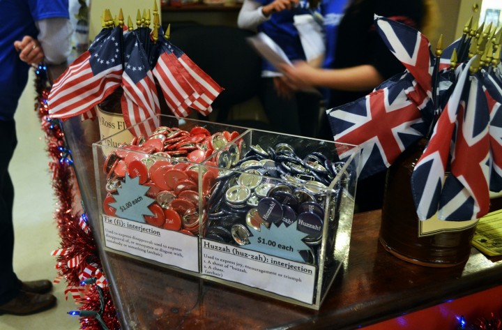 In the Old South gift shop, you can choose your loyalty in the form of a pin.