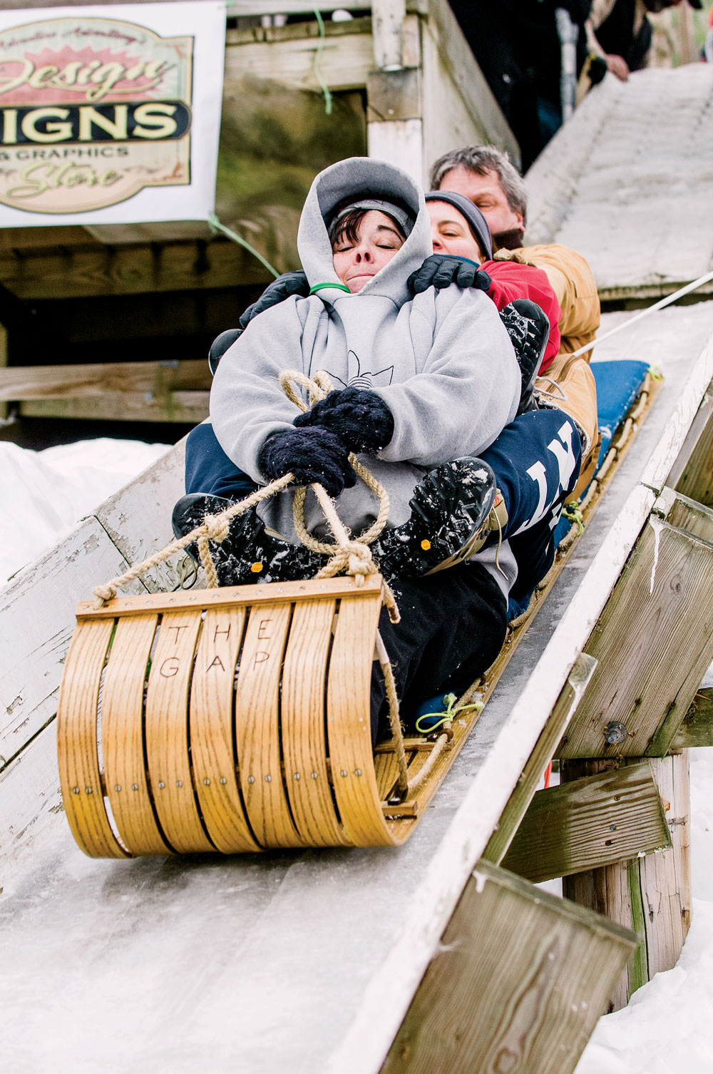 Camden Toboggan Chute Up Close New England Today