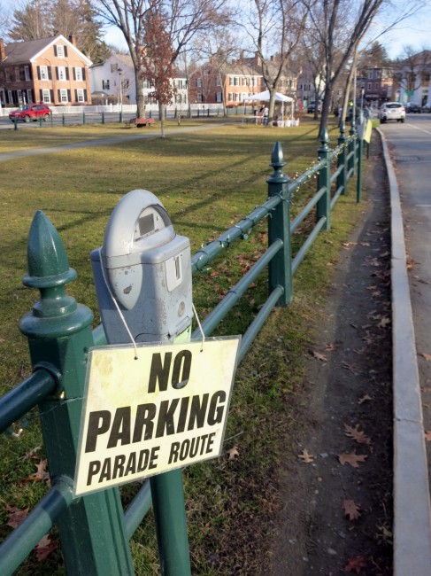 woodstock vt parade sign