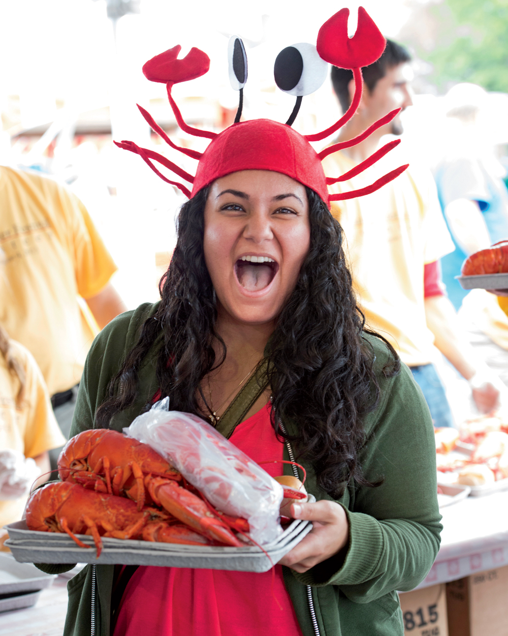 The Maine Lobster Festival draws 30,000 people to Rockland each summer to indulge in more than 20,000 pounds of lobster (straight up or in a roll, wrap, or salad) and 1,700 pounds of butter.