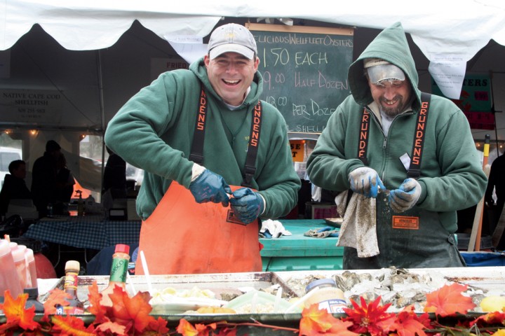Shuckers get down to business at Massachusetts’ Wellfleet OysterFest, held in October. This family-friendly event is produced by SPAT (Wellfleet Shellfish Promotion & Tasting), a nonprofit group whose mission is to support the town’s historic shellfishing and aquaculture industries.
