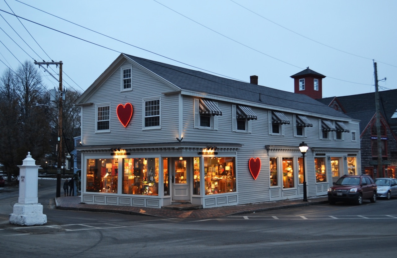 Kennebunkport, Maine, in Winter Paint the Town Red New England Today