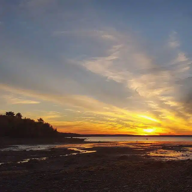 The beauty of Acadia at sunset.