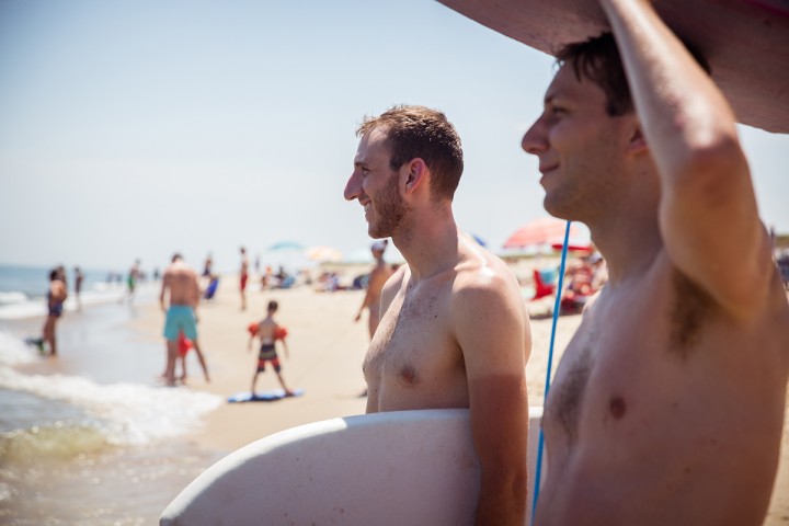 My little brother Matt Casserly and my cousin Mike Quintevalla survey the waves at Coast Guard Beach, we’ve been using these very same boogie boards for over 15 years.