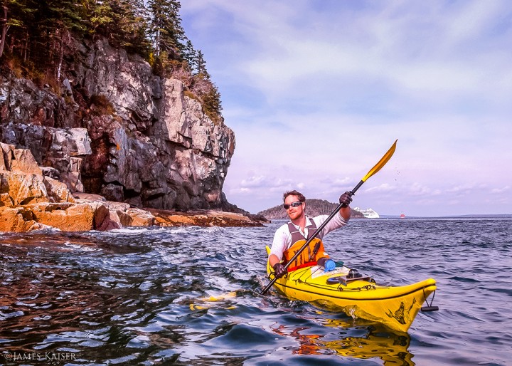  Sea kayaking among the Porcupine Islands, which lie just offshore Bar Harbor. 