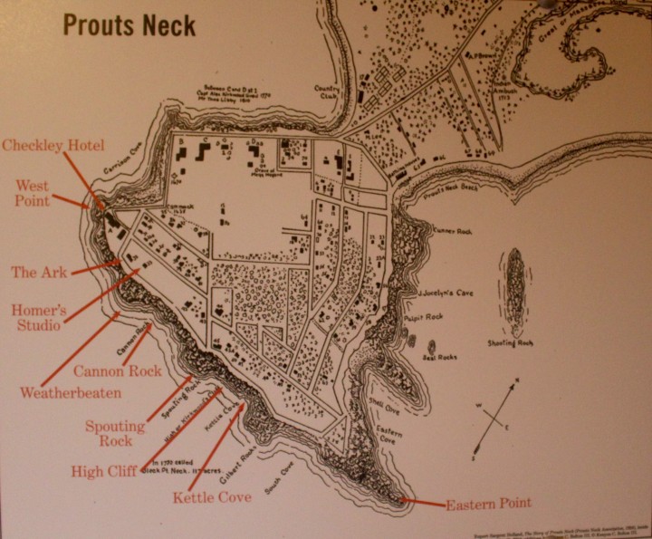 Map of Prouts Neck