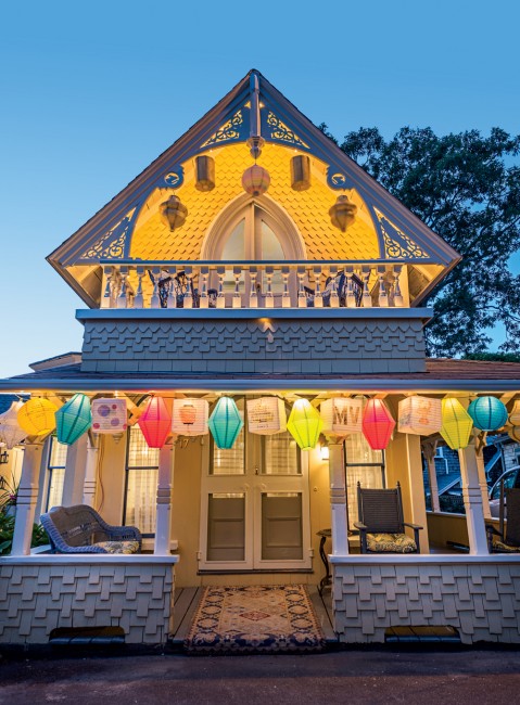 A magical evening … Every August, residents of Wesleyan Grove, founded in the mid-19th century as a Methodist campground, hang colorful paper lanterns to celebrate Grand Illumination Night, a tradition that dates back to 1869.