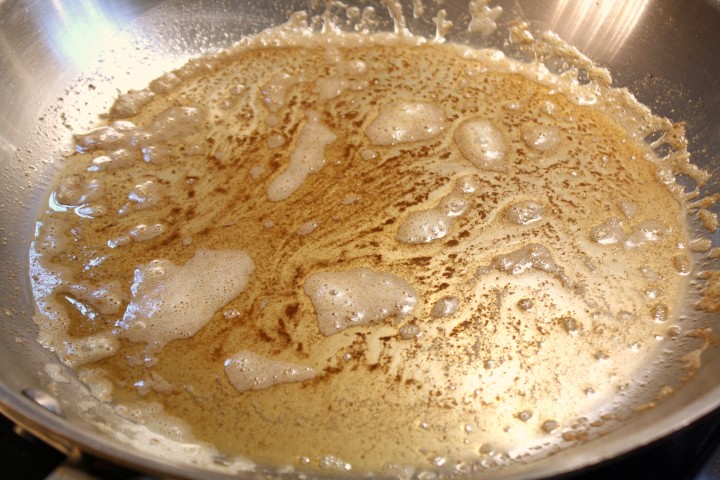 The finished browned butter.