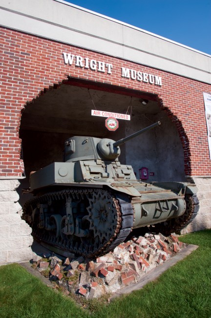 The Wright Museum’s arresting façade hints at an interior steeped in World War II.