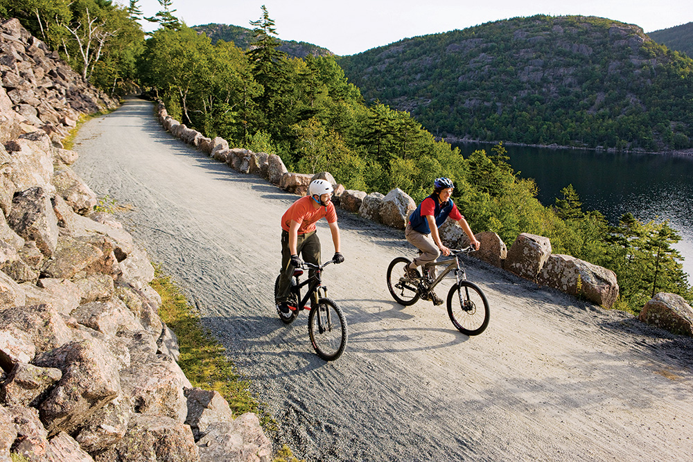 cadia’s much-loved and well-used Carriage Roads were built between 1913 and 1940 and incorporated granite quarried from Mount Desert Island. 