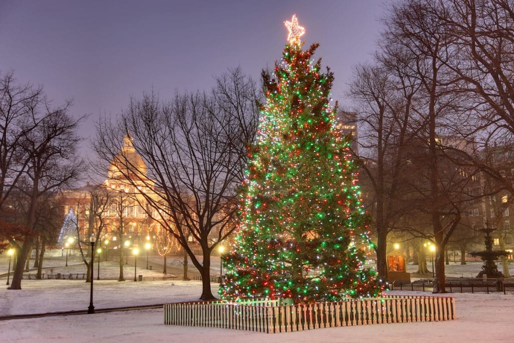 See the Holiday Lights in Massachusetts New England