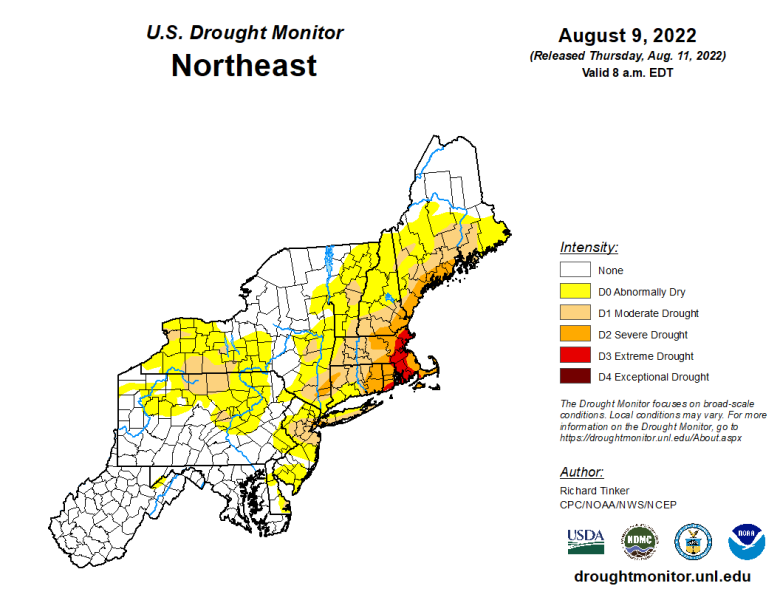 Drought Monitor - August 2022