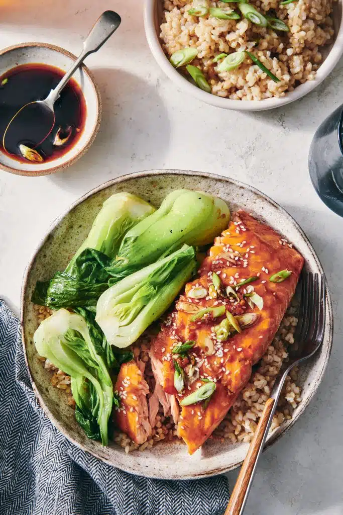 Maple-Soy Glazed Salmon