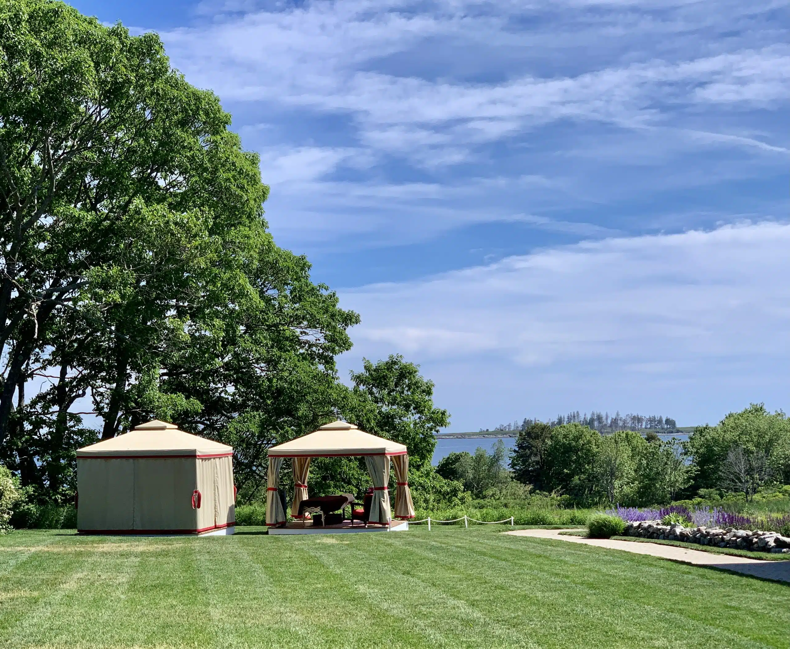 Outdoor Spa Treatments in New England at Inn by the Sea Cabanas
