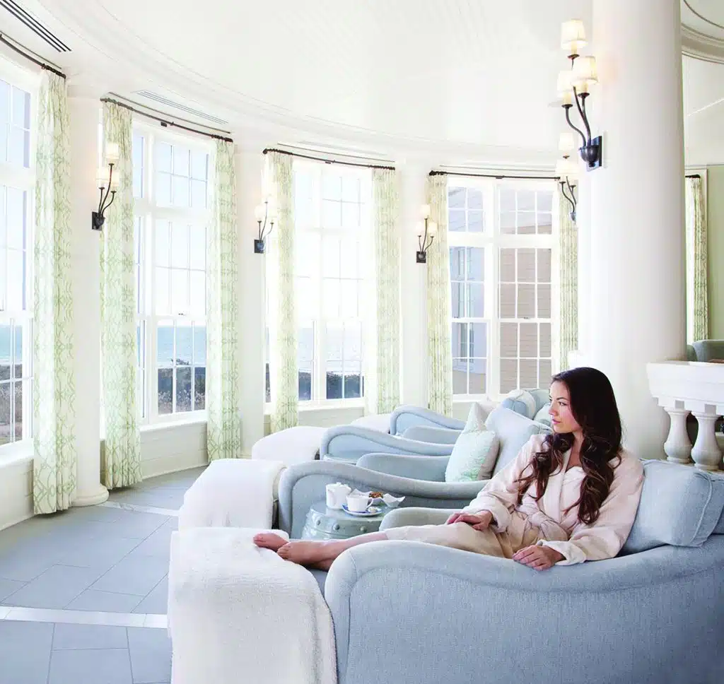 Relaxation Room at Ocean & Harvest Spa at Ocean House Rhode Island