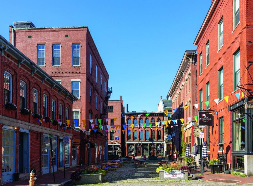 The Old Port in Portland, Maine