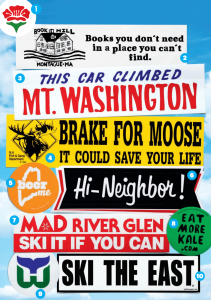 Iconic New England Bumper Stickers