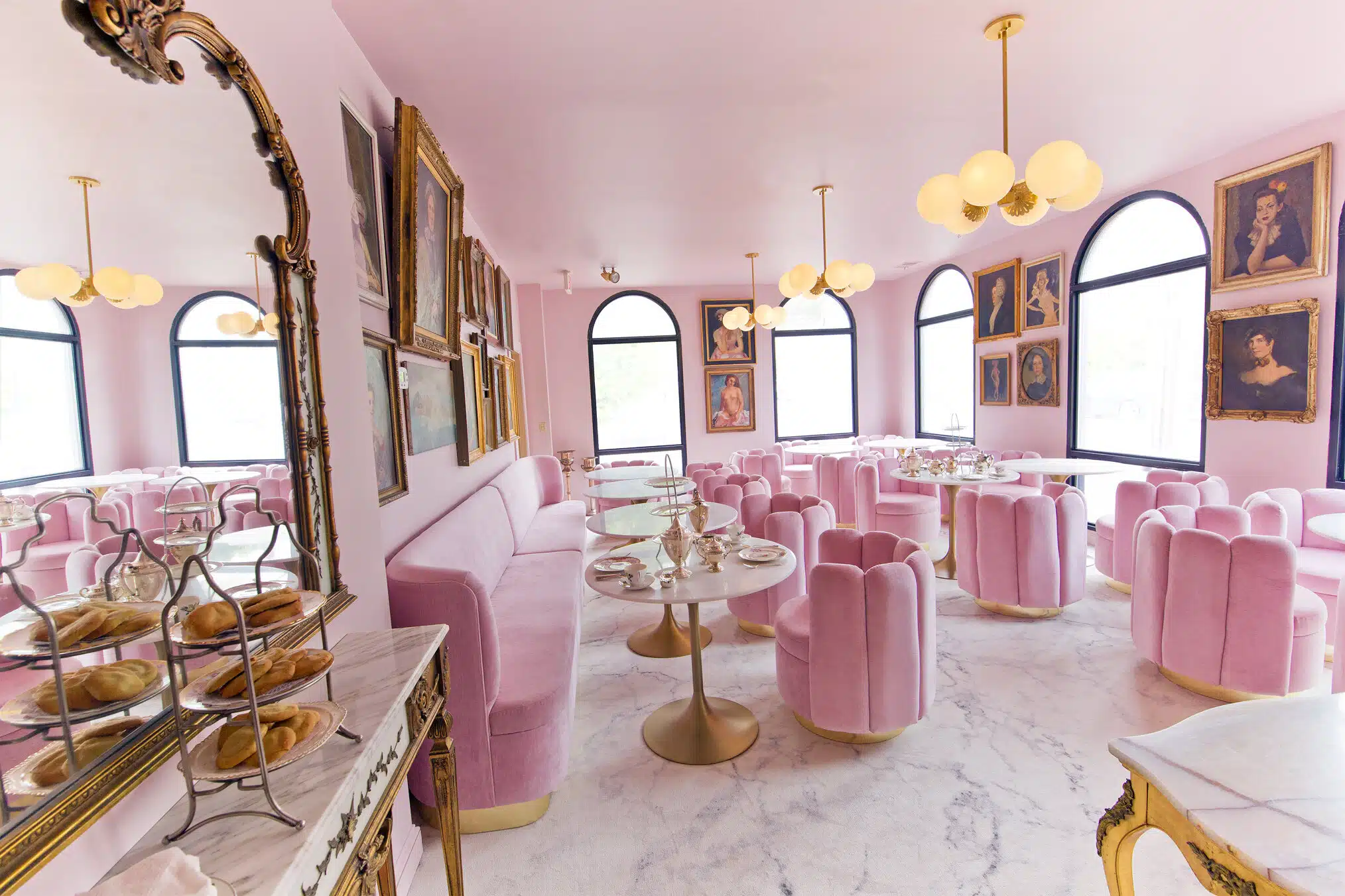 Ladyfinger's Tea Lounge Pink Room