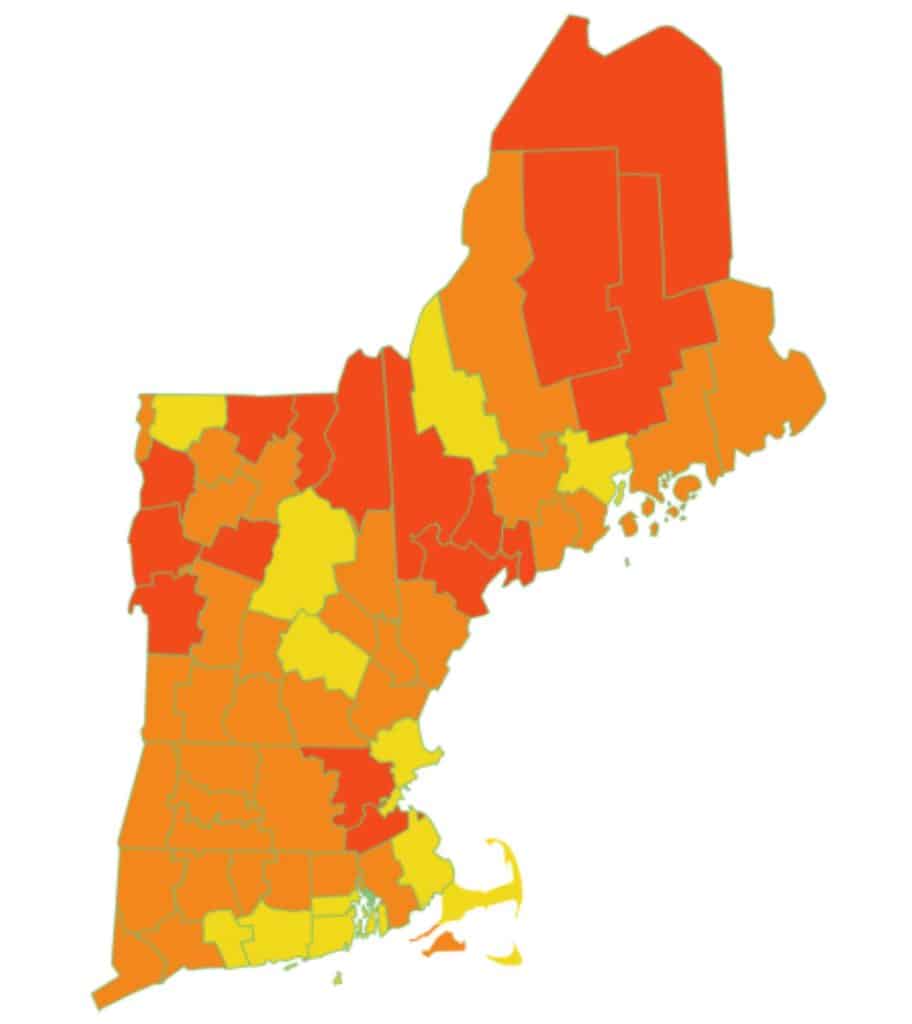 New England Fall Map - Tobey Gloriana