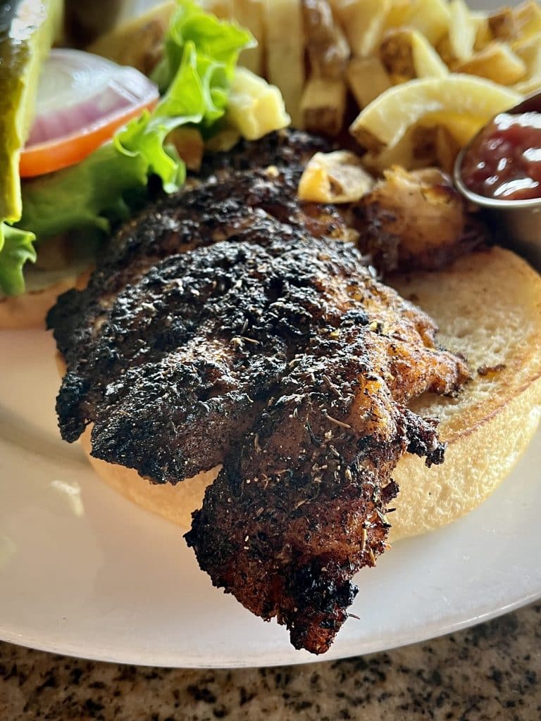 Blackened Grouper at Pier 22, Bradenton, Florida