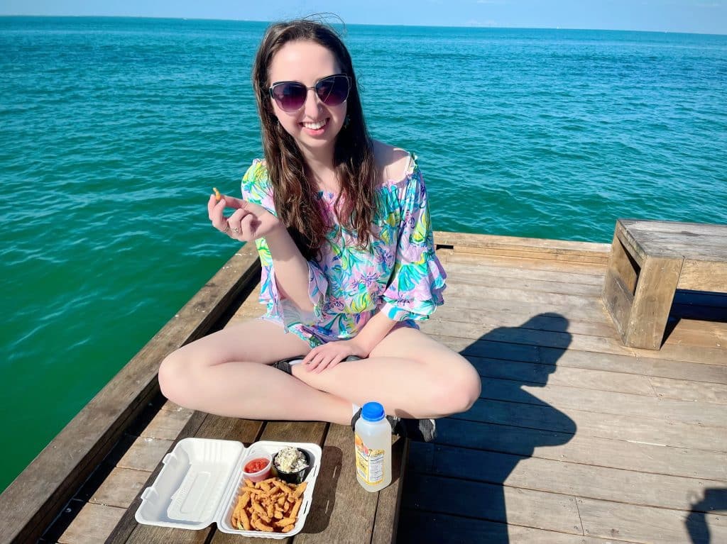 Fried Clams at Anna Maria City Pier, Anna Maria Island, Florida