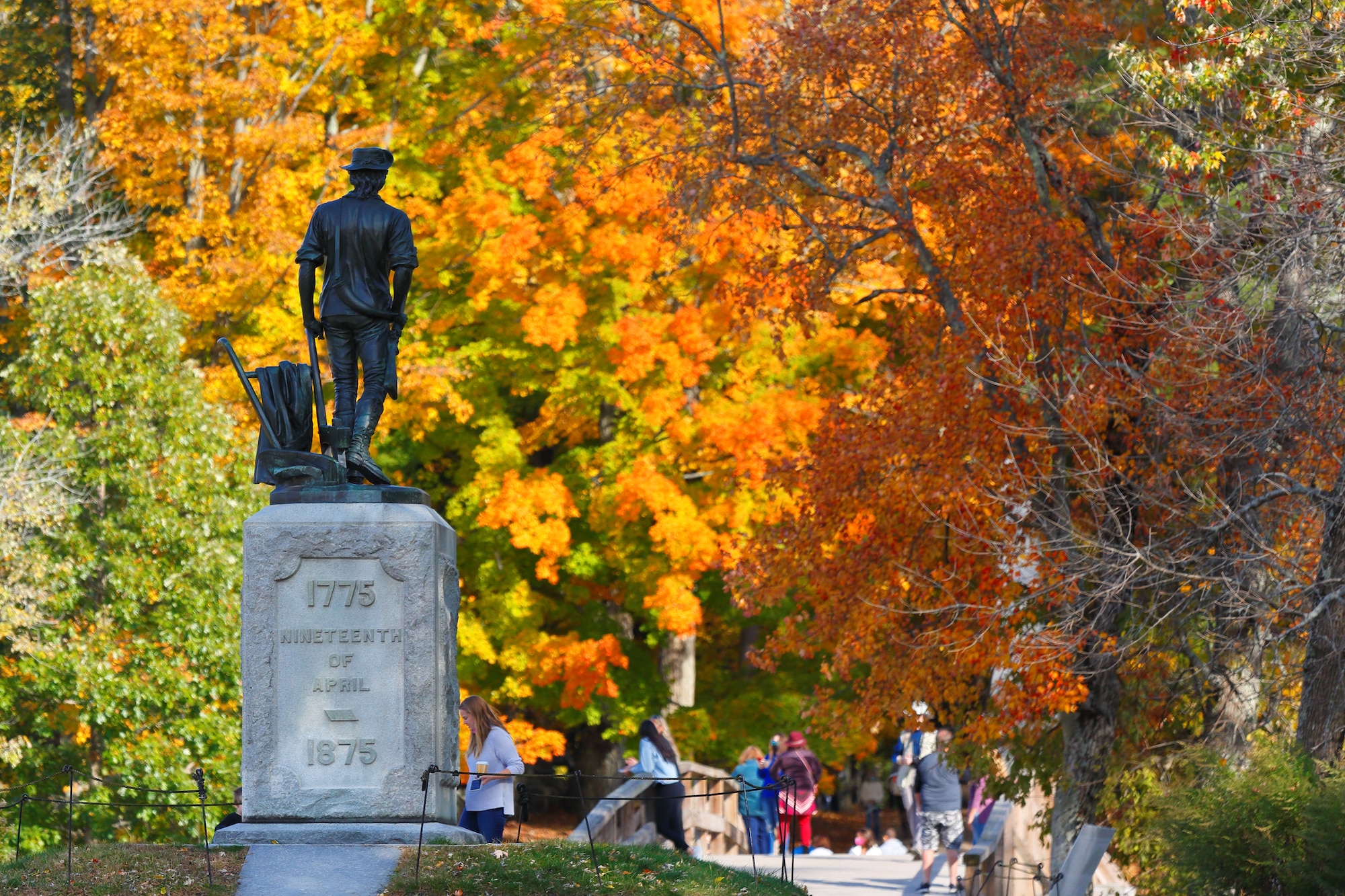 Concord,,Massachusetts,-,October,18,,2020:,The,Minute,Man,Statue