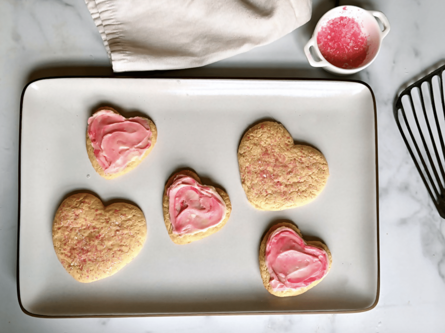 Valentines Day Sour Cream Sugar Cookies