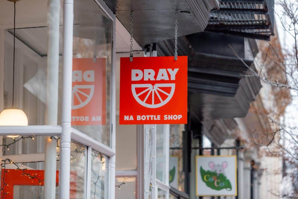 Dray Drinks in South Boston is devoted to non-alcoholic adult beverages.
