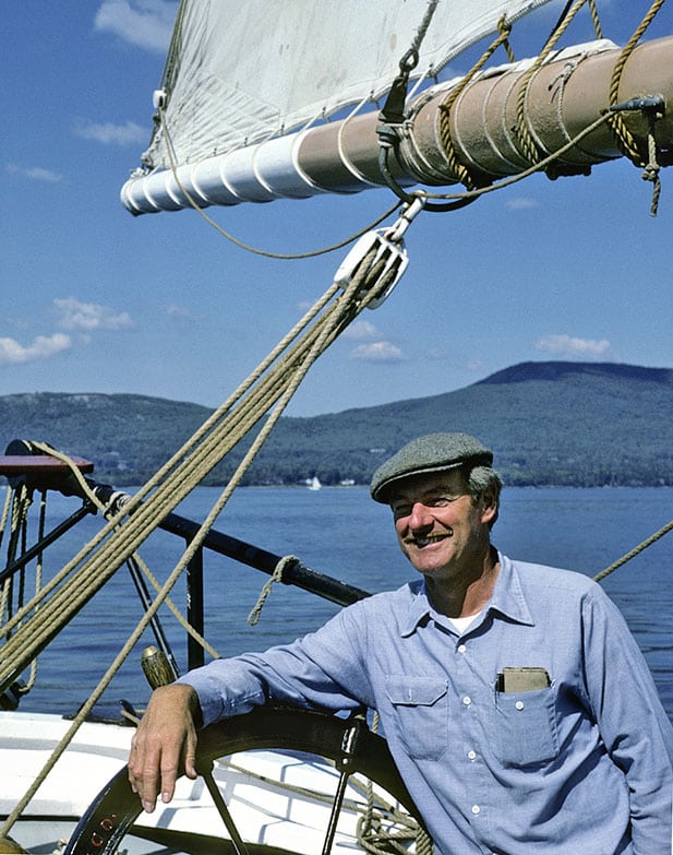 Captain Jim Sharp with Bowdoin