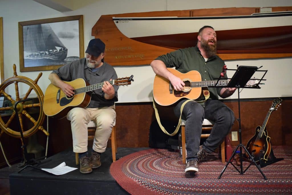 Musicians Play at the Sail, Power, and Steam Museum