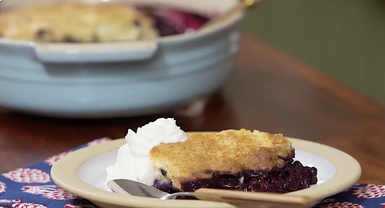 Blueberry cobbler