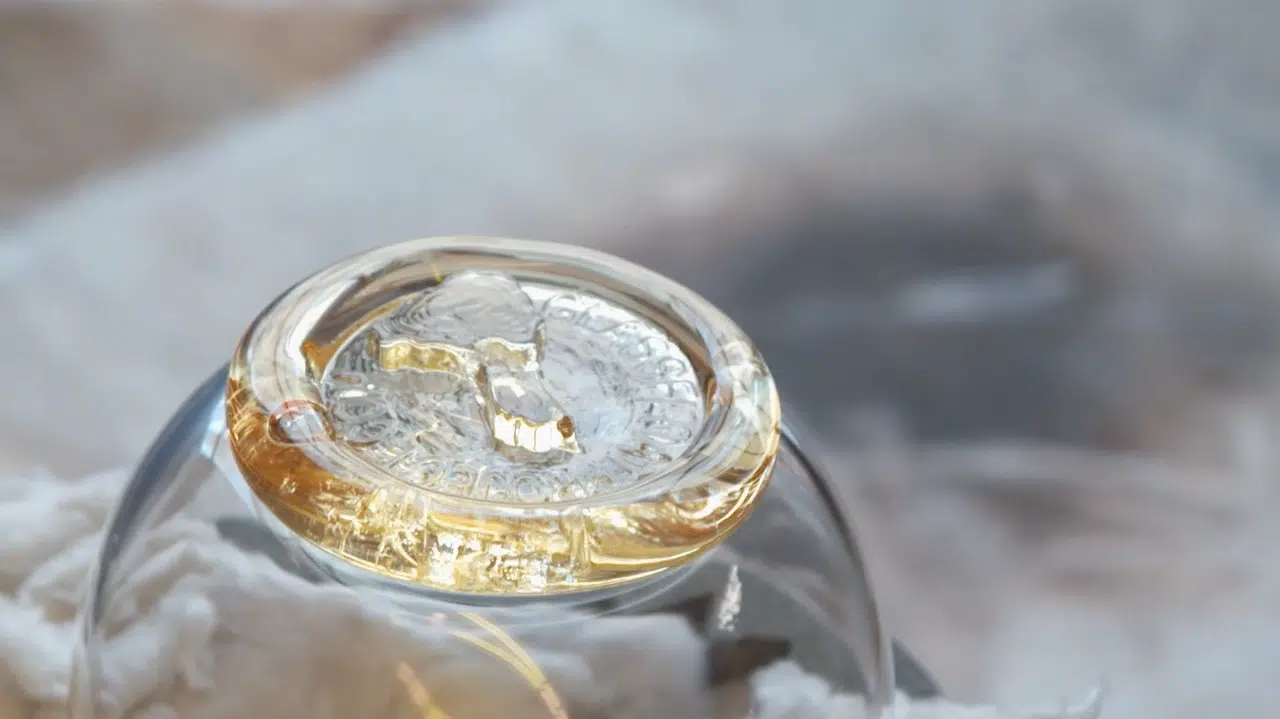 One of Eben Hortons glass orbs for the glass float project.