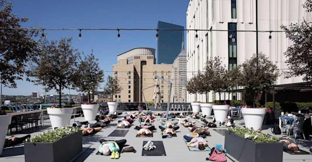 Free Yoga in Boston in July and Beyond at The Rooftop at The Revere Hotel