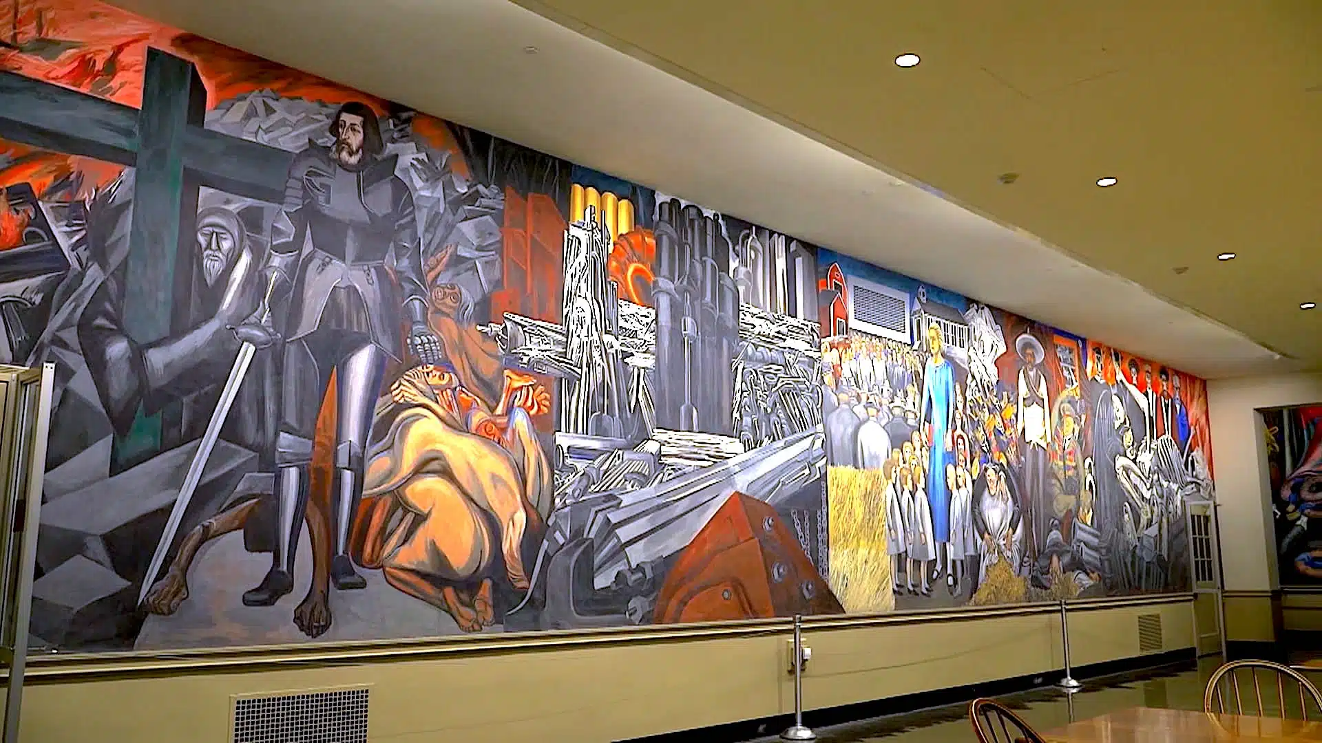 Orozco's epic mural of american civilization