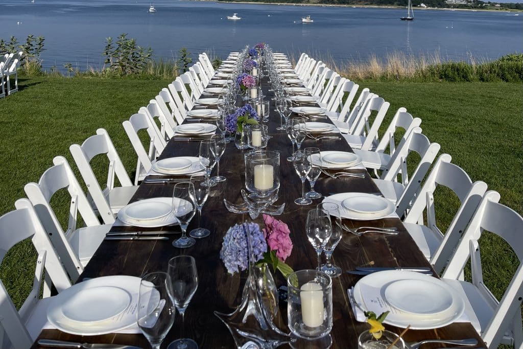 Supper on the Bay at Wequassett Resort, Cape Cod, New England