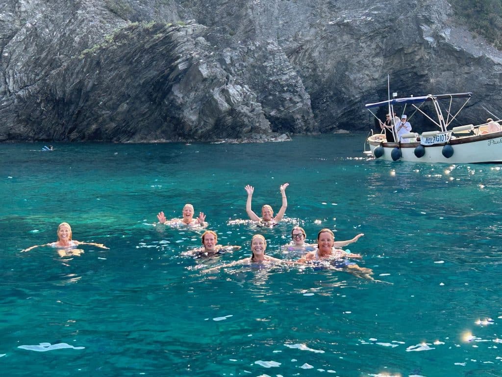 Women Travelers Swimming in the Mediterranean - The Island Hopper