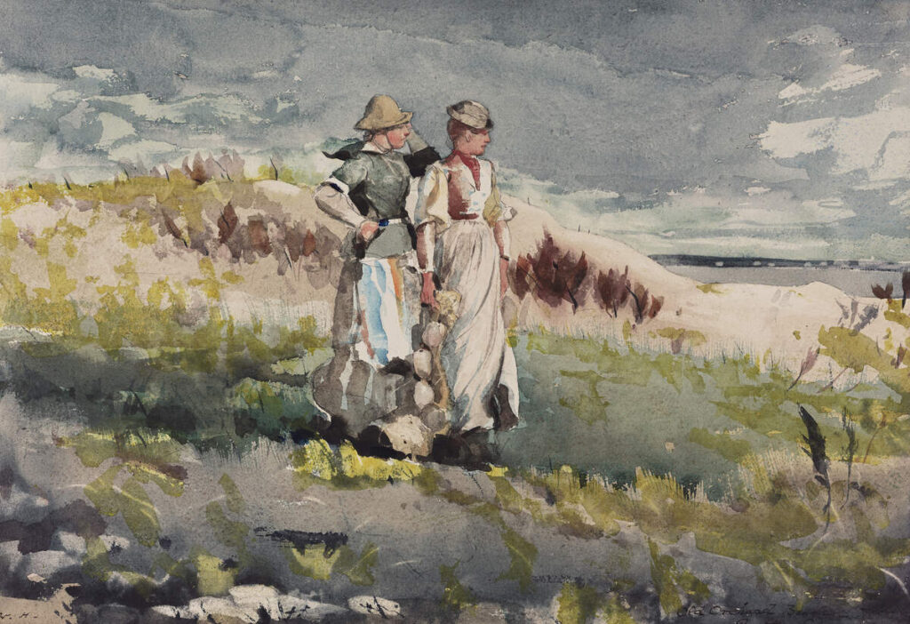 The Dunes, Watercolor by Winslow Homer, Museum of Fine Arts, Boston