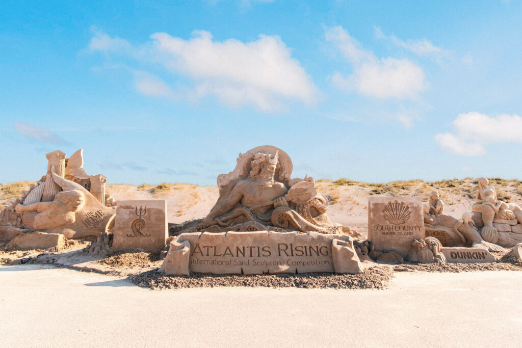 Atlantis Rising Sand Sculpting Competition in Charlestown Rhode Island