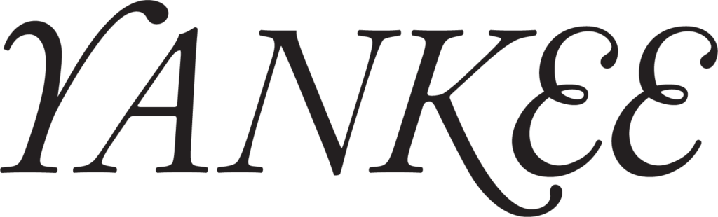 The word "YANKEE" in a serif font, with the letter "K" stylized to resemble a backwards "E.