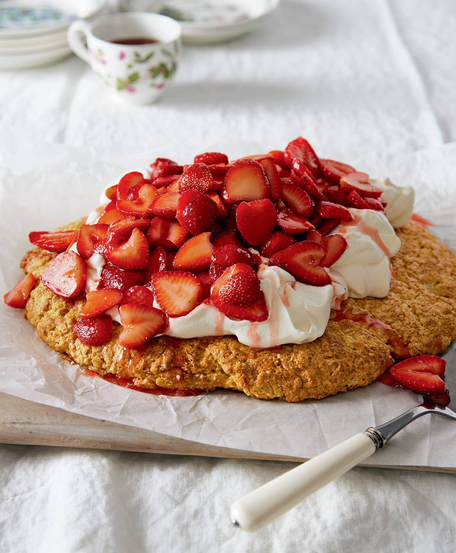 Strawberry Shortcake Sheet Cake