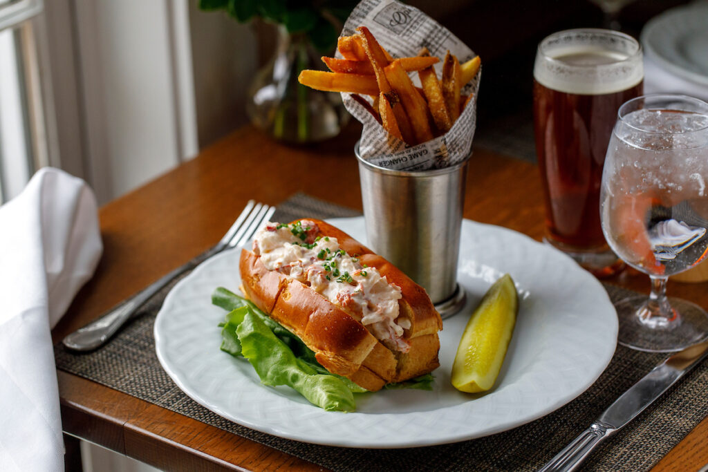 A lobster roll at Weekapaug Inn in Rhode Island.