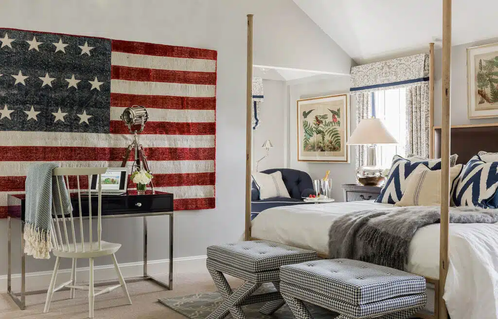 Inn at Hastings Park Barn Suite with American Flag