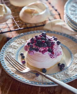 Blueberry Fool Pavlova