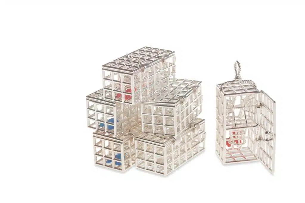 Ketcham Lobster Trap Pendant by Patsy Kane