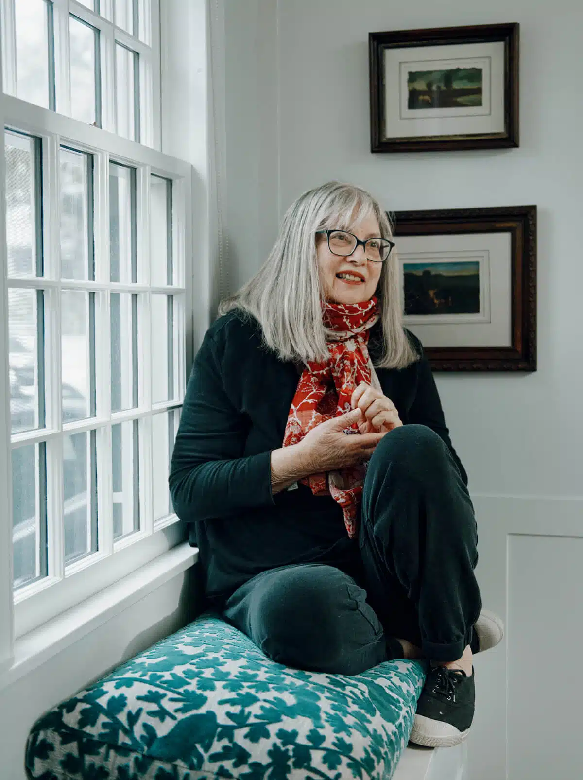 Novelist Alice Hoffman at her home in Cambridge, Massachusetts.