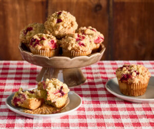 Cranberry-Orange Muffins with Streusel Topping
