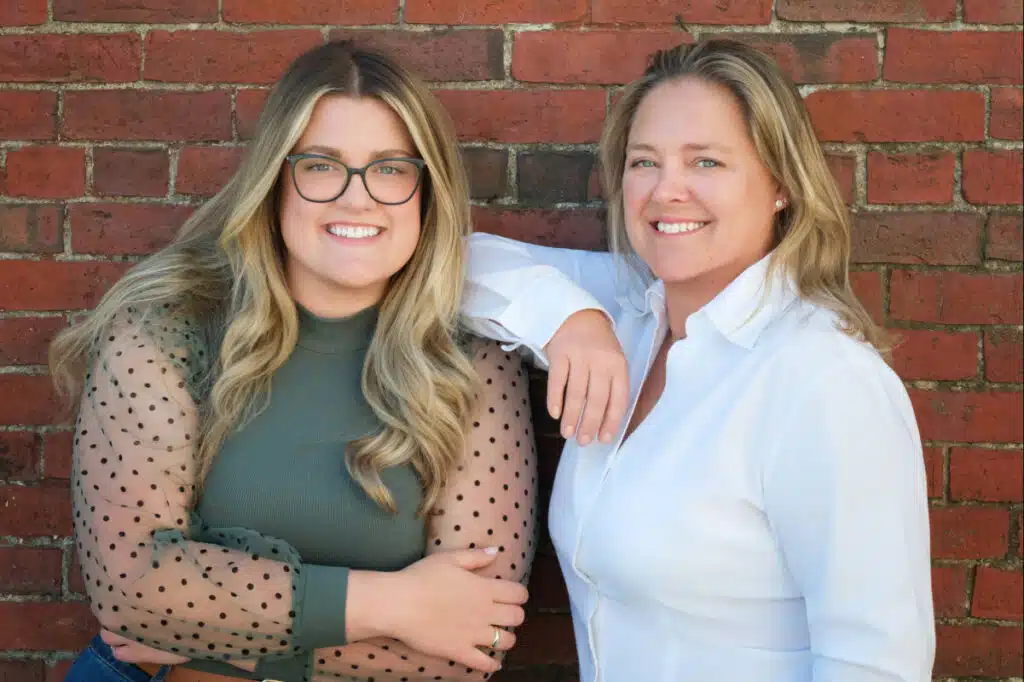 Paige Teel and Molly Hooper, the founders of woman-owned Maine business Tides to Pines