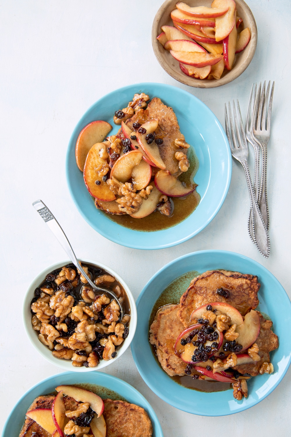 Apple Cider Pancakes with Walnut Compote Recipe