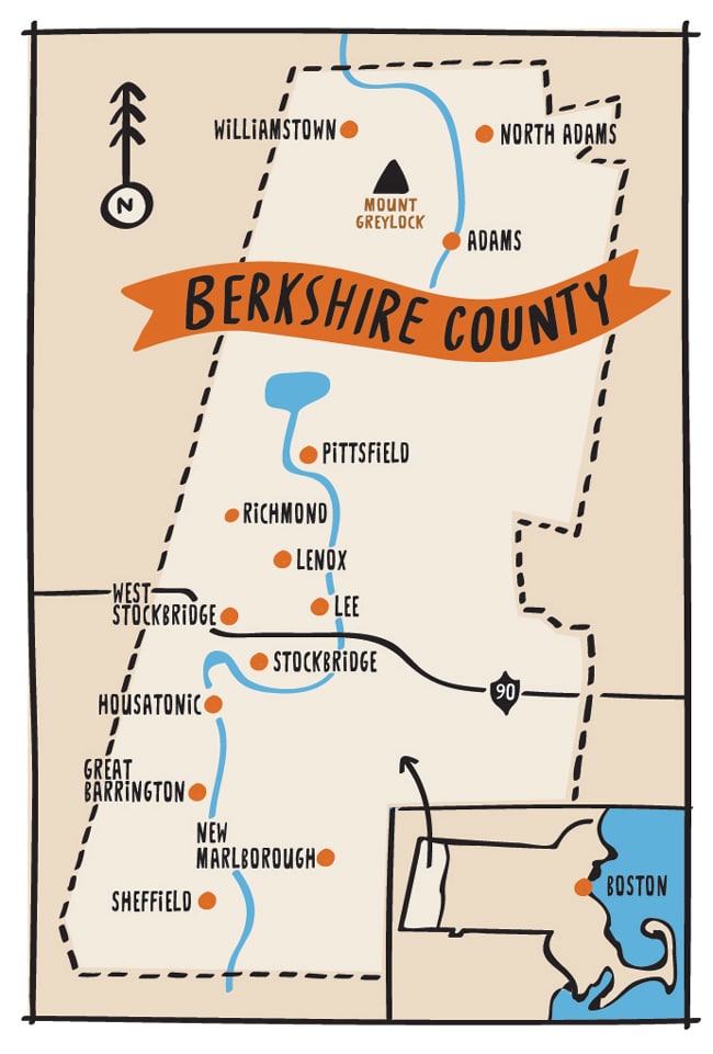 Berkshires Map 
