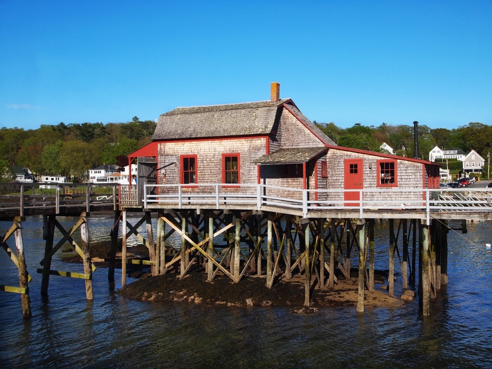 Footbridge in Boothbay Harbor, Maine